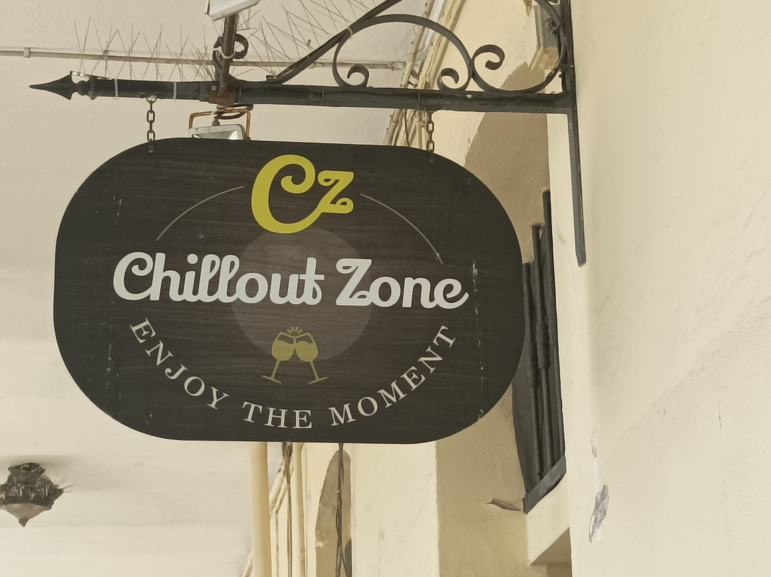 Cillout Zone Schild